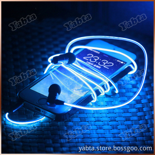 In-Ear Style hot selling Blue LED telephone earphone